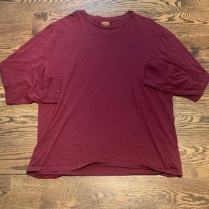 Polo Ralph Lauren Shirt Mens XL Wine Red Long Sleeve Pullover Classic Fit Cotton
